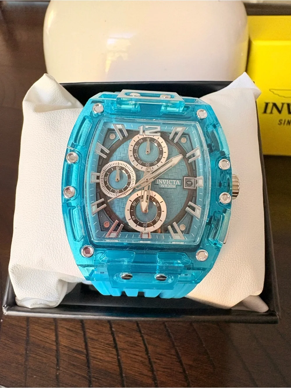 Invicta Blue Silicone Strap Watch